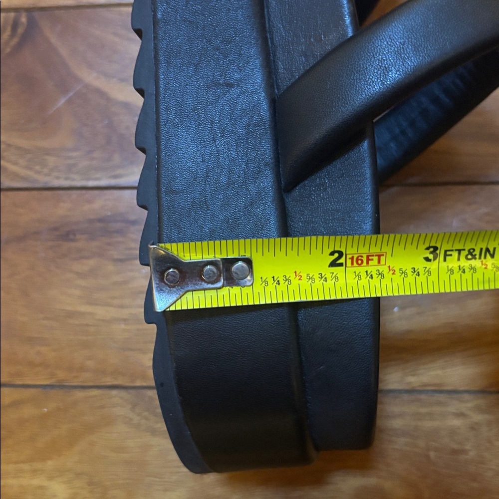 J/SLIDES NYC leather Black Mules with Ring Detail size 9 - Picture 11 of 12